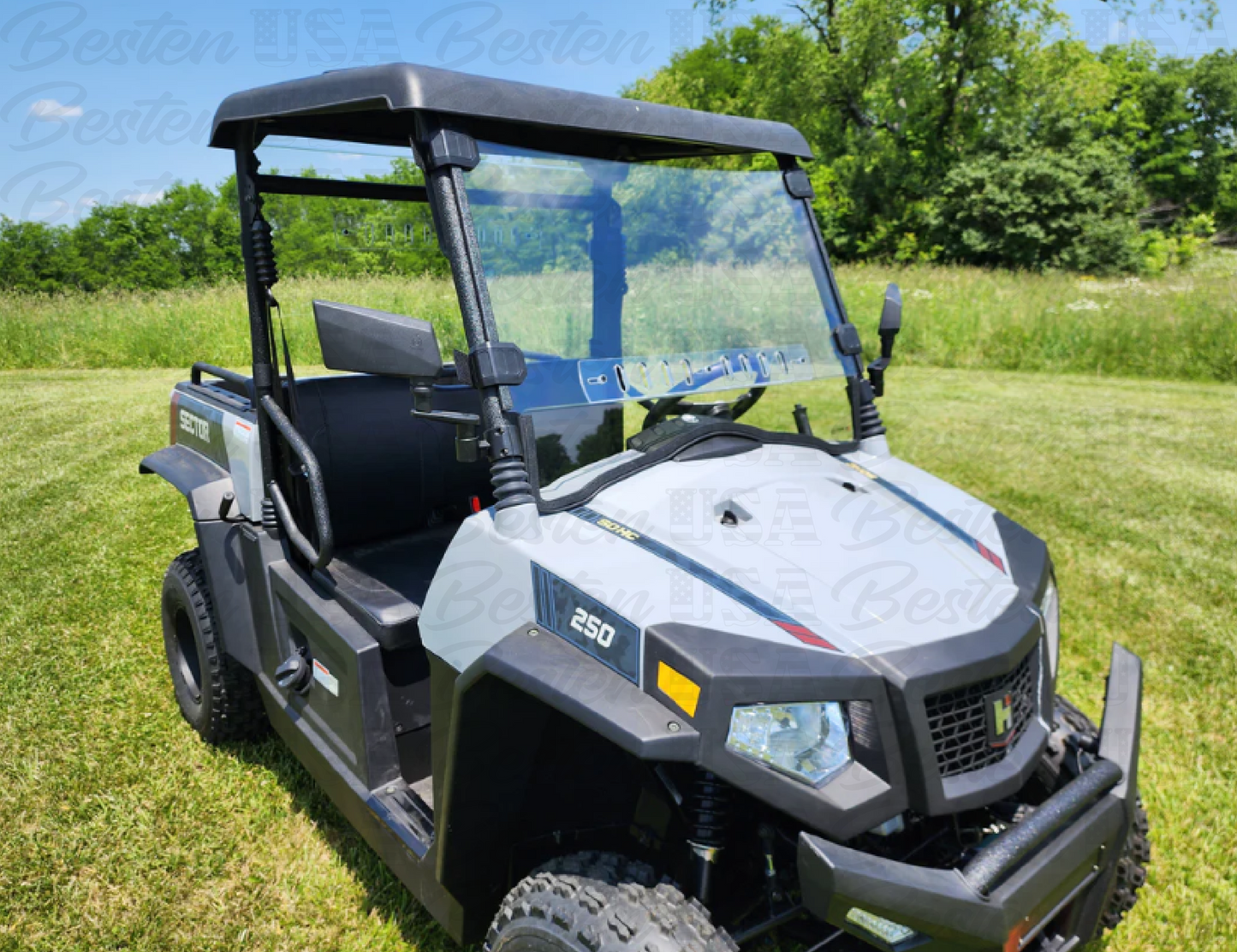 HISUN Sector 250 - 1 Pc Windshield with Vent and Hard Coat Options