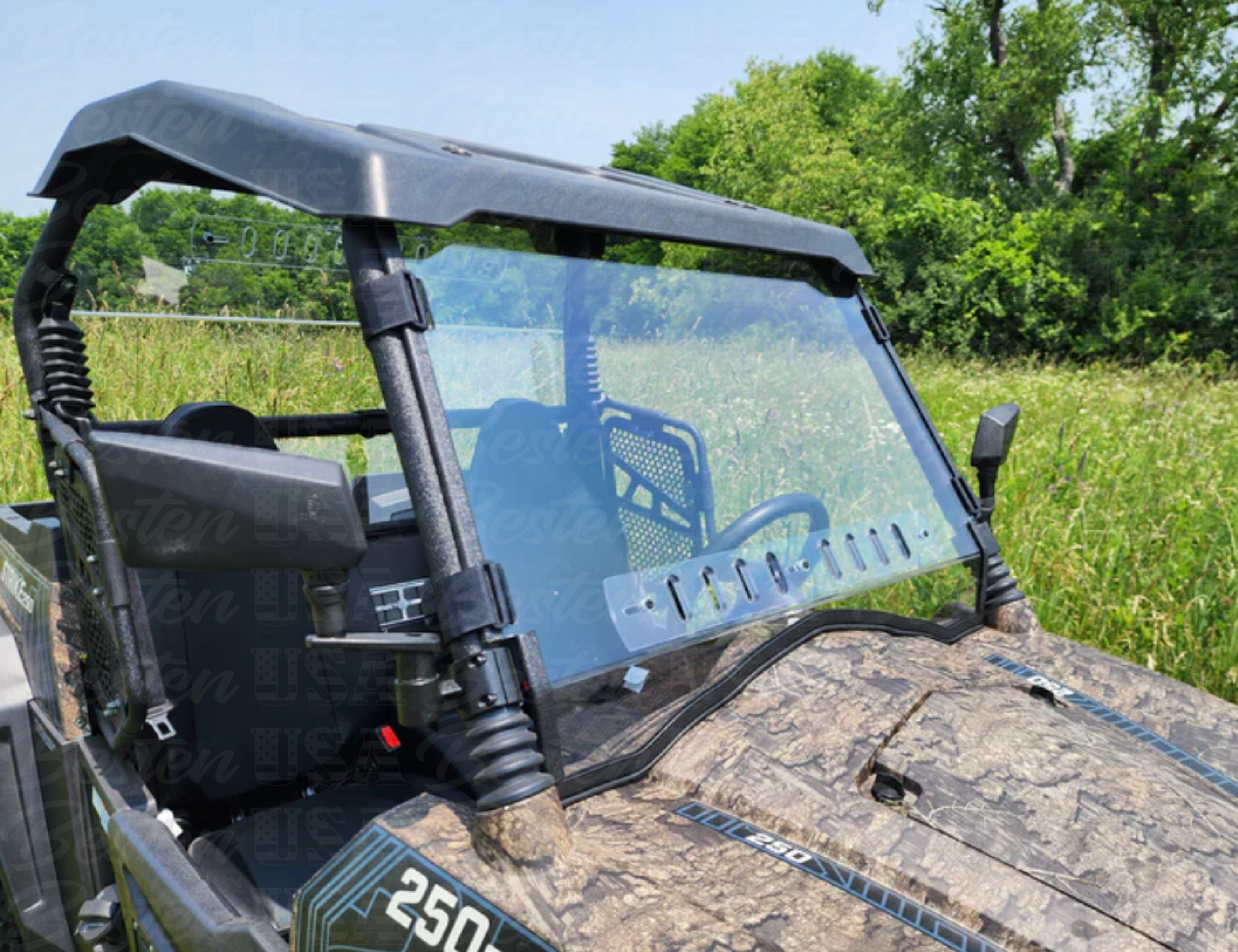 HISUN Strike 250 - 1 Pc Windshield with Vent and Hard Coat Options