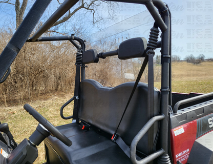 HISUN Sector 450/500/E1 - 1 Pc Lexan Back Panel w/Vent, Clamp, and Soft Lower Panel Options