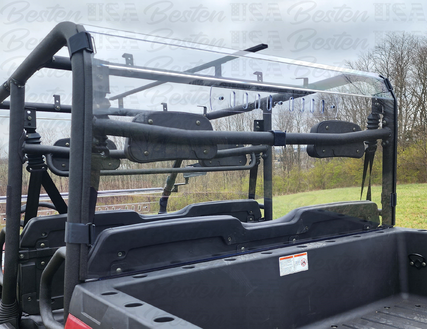 HISUN Sector 1000 Crew - 1 Pc Lexan Back Panel w/Vent Option